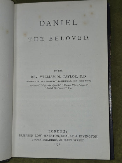 Rev William M Taylor Bible Biographies Set Joseph Ruth Elijah Daniel Peter13