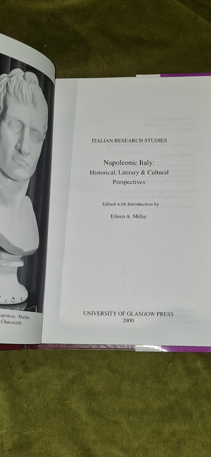 Napoleonic Italy (2000) Eileen A. Millar3