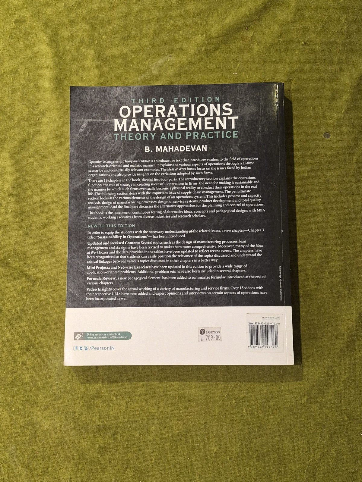 Operations Management Theory and Practice 3rd Edition - B Mahadevan - Pearson SC1