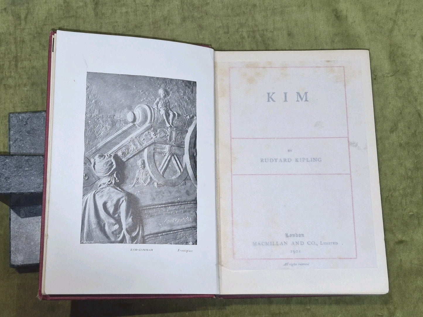 Kim by Rudyard Kipling 1901 First Edition 1st Impression 5