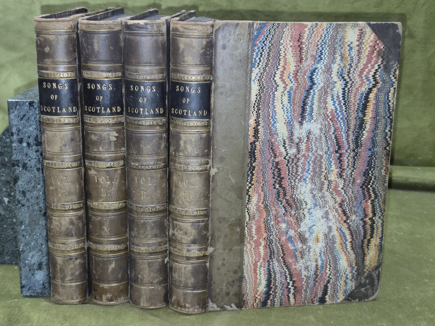 Songs of Scotland Ancient Allan Cunningham First Edition 1825 Complete Set0