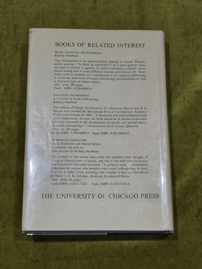 RIGHT AND LEFT ESSAYS ON DUAL SYMBOLIC CLASSIFICATION 1ST EDITION Rodney Needham2