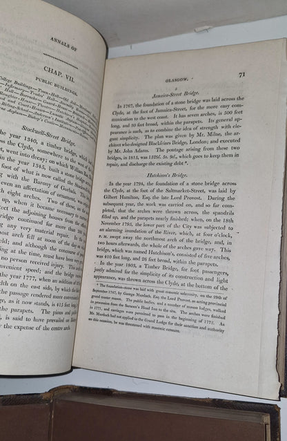 Annals of Glasgow Comprising an Account of the etc., CLELAND (Leather, 1816)7