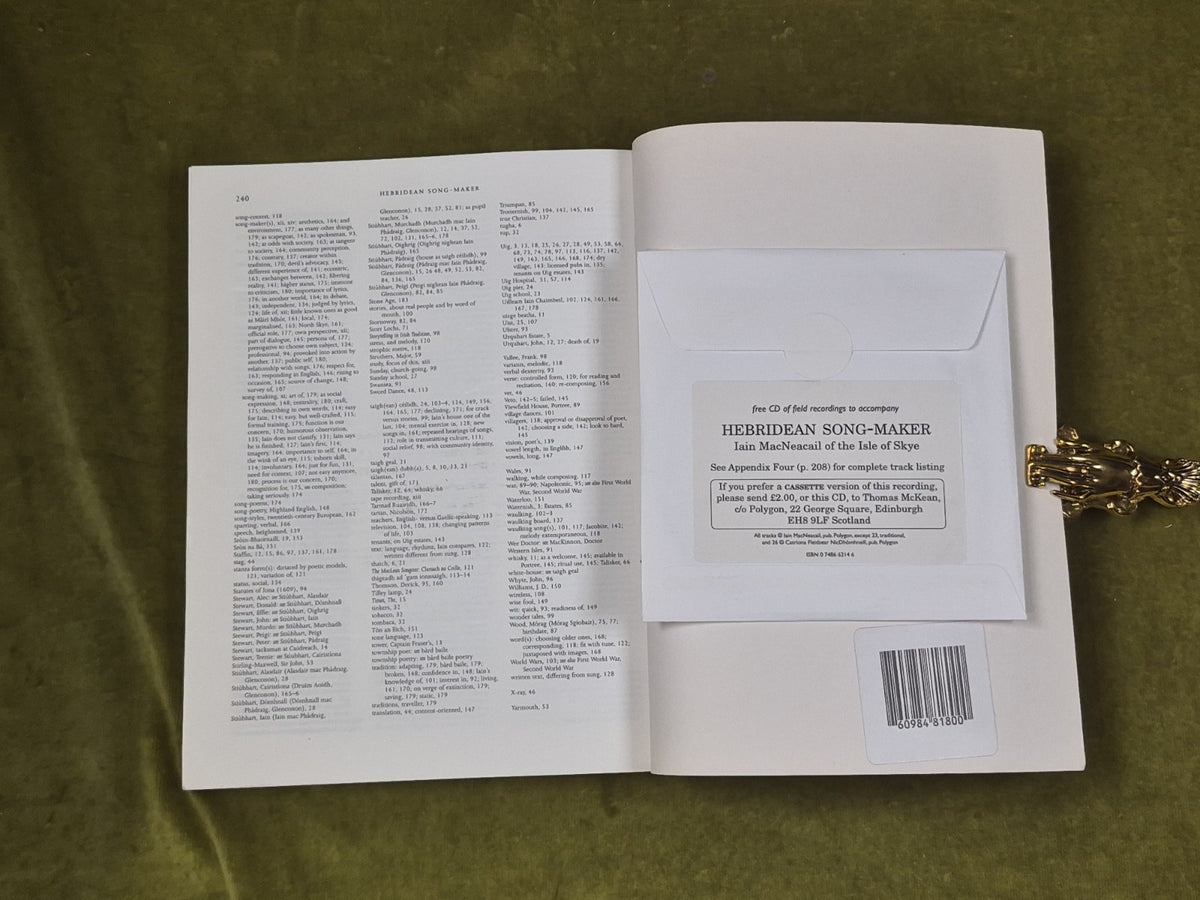 Hebridean Song-Maker - Iain MacNeacail of Skye, Thomas A McKean Polygon PB w/ CD7