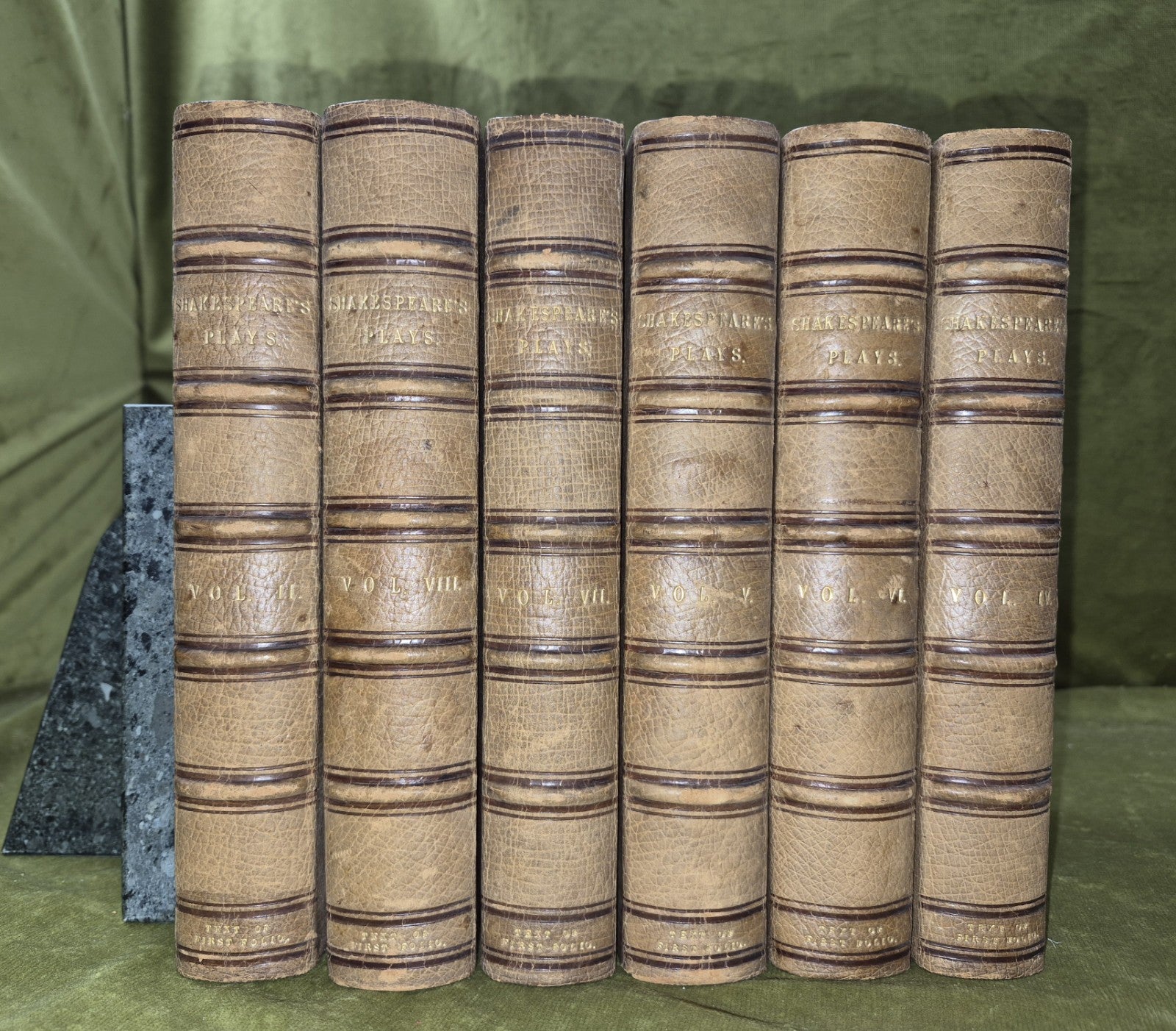 Plays of William Shakespeare Paterson Text of the First Folio c. 1880 Incomplete1