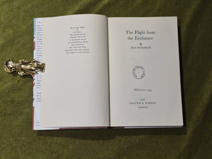 THE FLIGHT FROM THE ENCHANTER - Iris Murdoch , Chatto & Windus 1966 HB DJ4