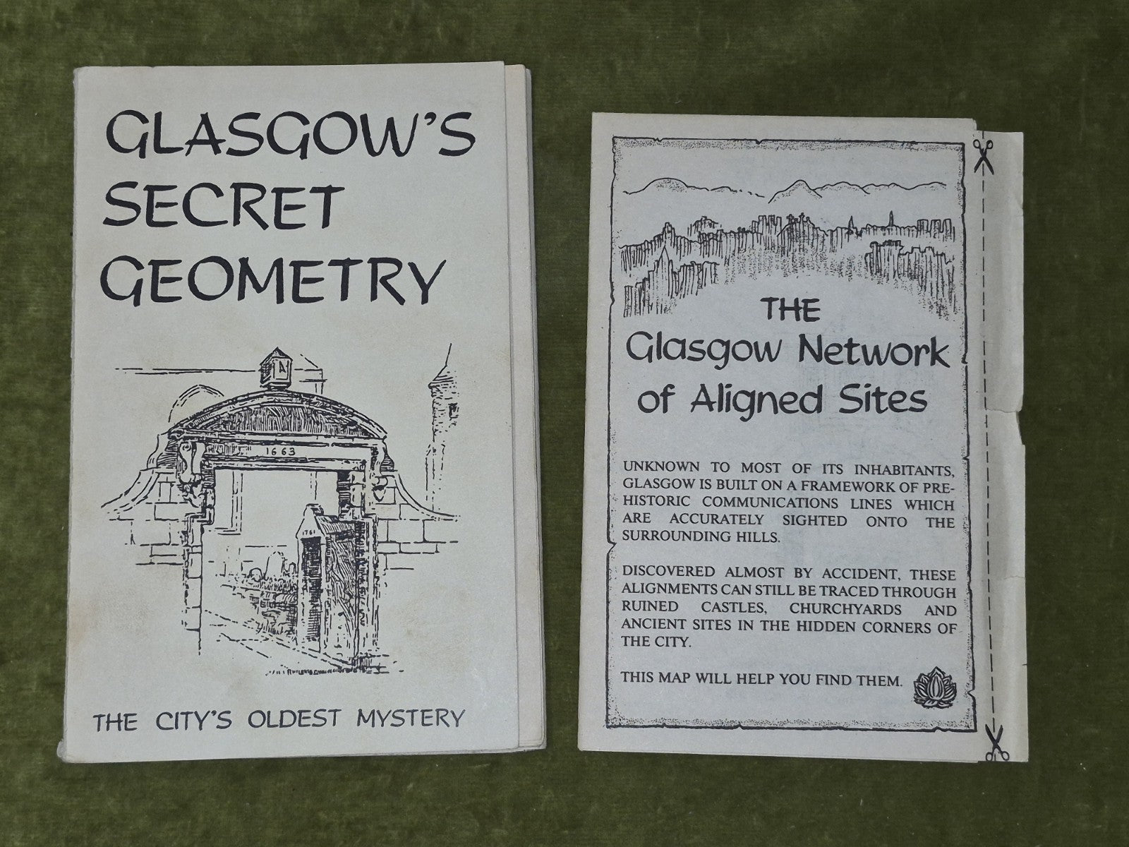 Glasgow's Secret Geometry Harry Bell 1984 Leyline Publications First Edition3