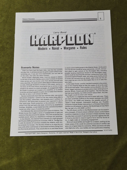 HARPOON - Modern Naval Wargame  GDW with add-ons7