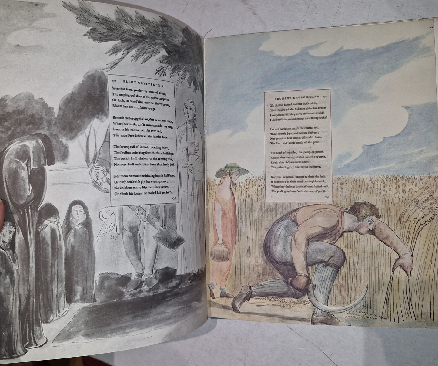 POEMS BY MR. GRAY : Drawings by William Blake (1972, Hardback & Dustjacket)12