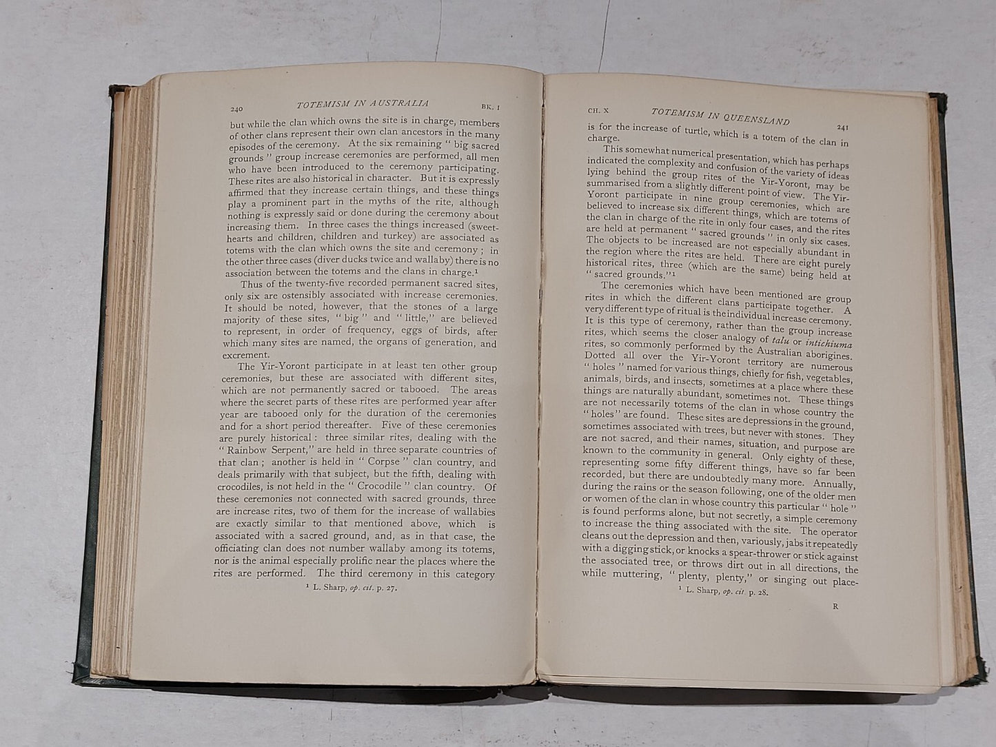 James George Frazer Totemica, Supplement To Totemism And Exogamy, Macmillan 19374