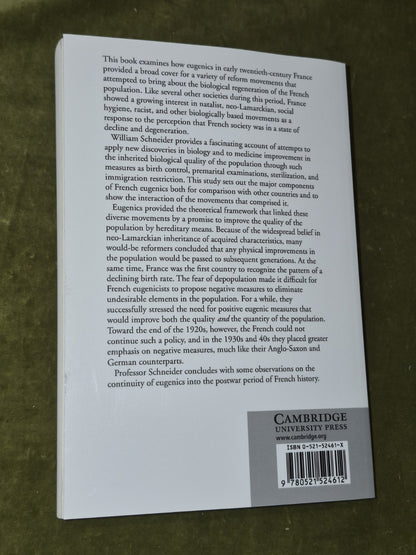 Quality and Quantity William Schneider Cambridge History of Medicine 2002 VG PB1