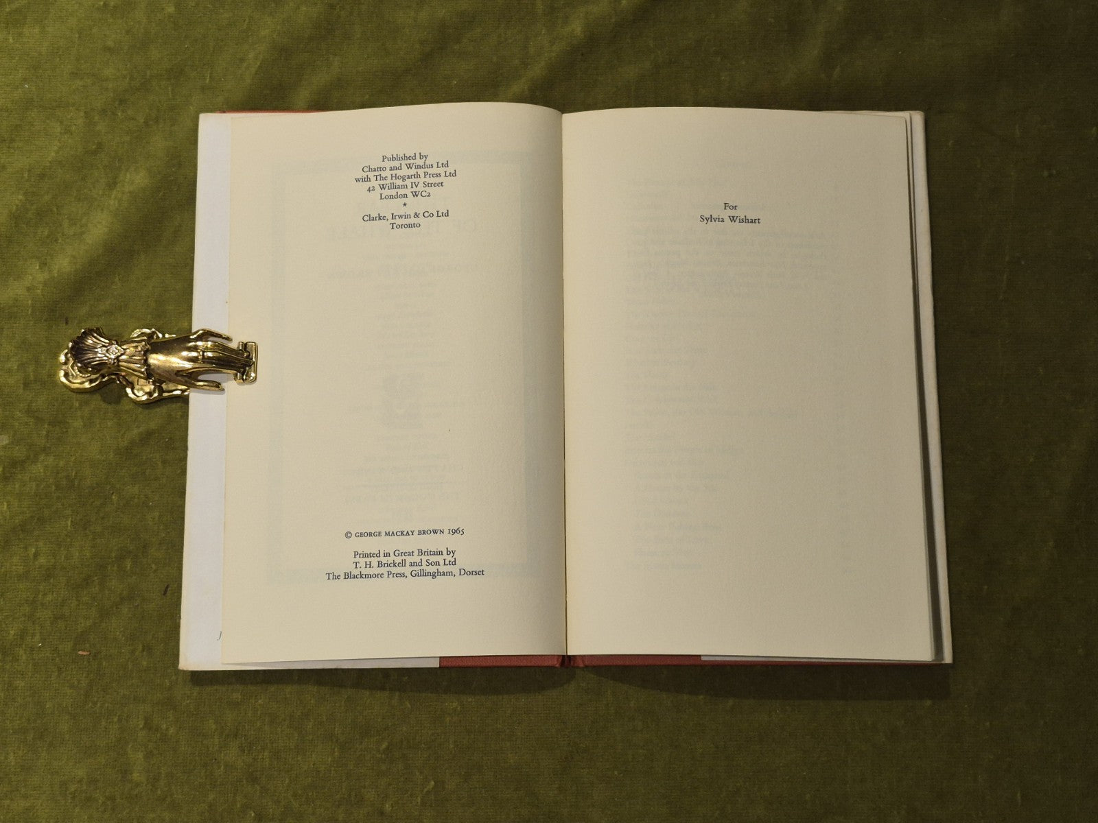 The Year of the Whale - George MacKay Brown , Chatto & Windus 1965 1st HB DJ5