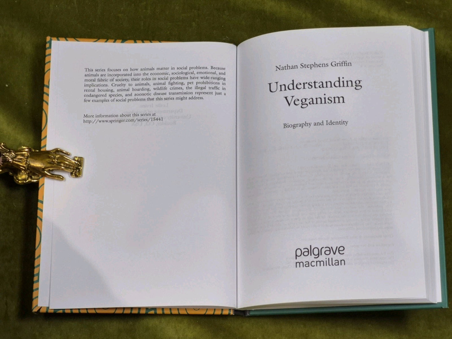 Understanding Veganism : Biography and Identity - Nathan Stephens Griffin 20175