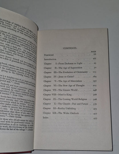 The Unfolding Universe, Findlay, J.Arthur, Psychic Press Ltd, 12th Imp. 1973 HB5