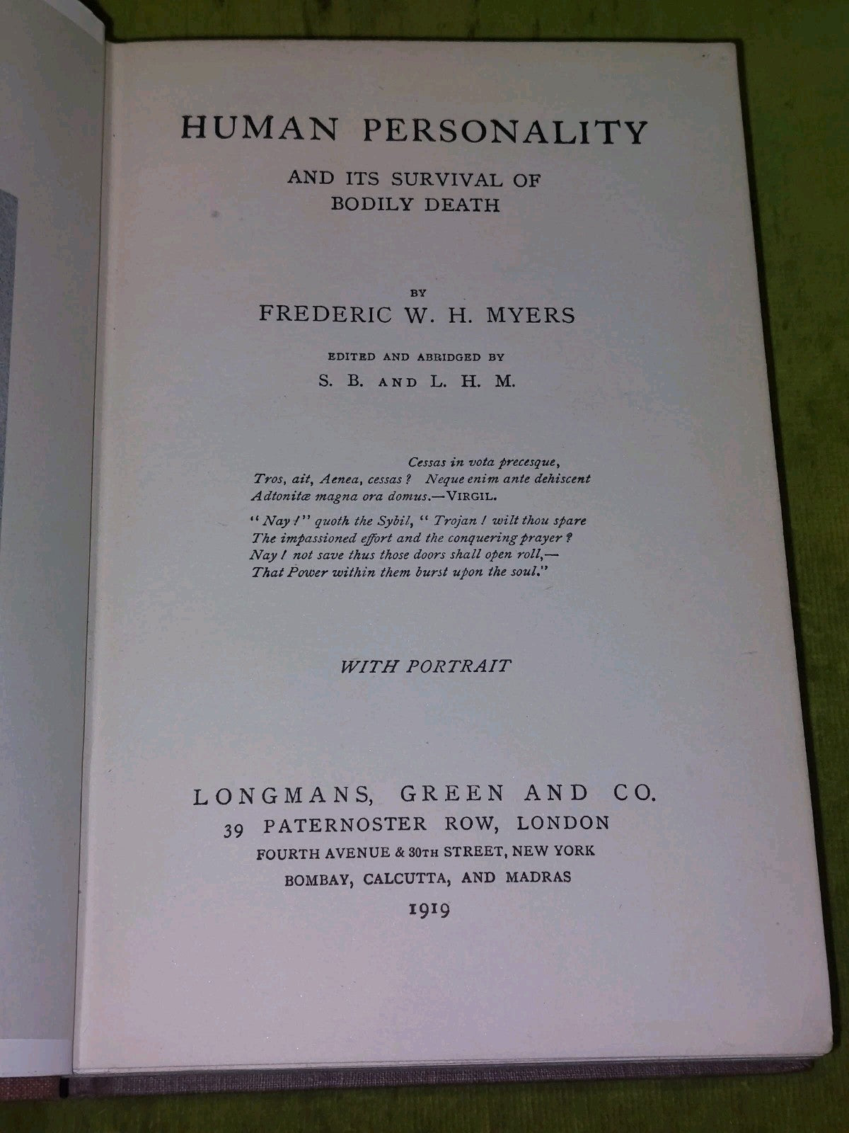 Human Personality and its Survival of Bodily Death (1919) Myer3