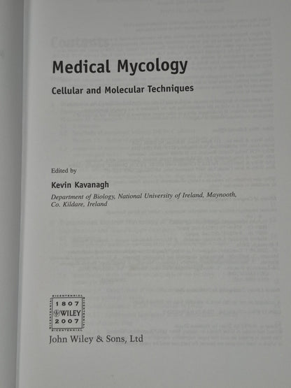 Medical Mycology: Cellular and Molecular Techniques by Kevin Kavanagh...3