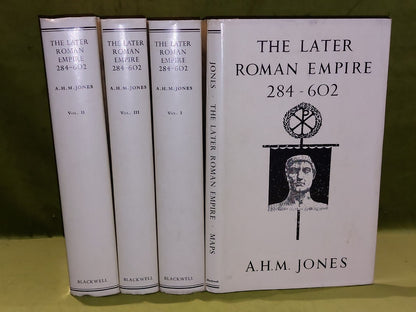 A H M Jones The Later Roman Empire 284602 THREE VOLUMES AND MAPS 1st Ed (1964)0