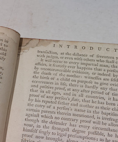 Summary Of The Trial Of Douglas, Circa 1748 Of Trial, Quarter Leather Thick Book4