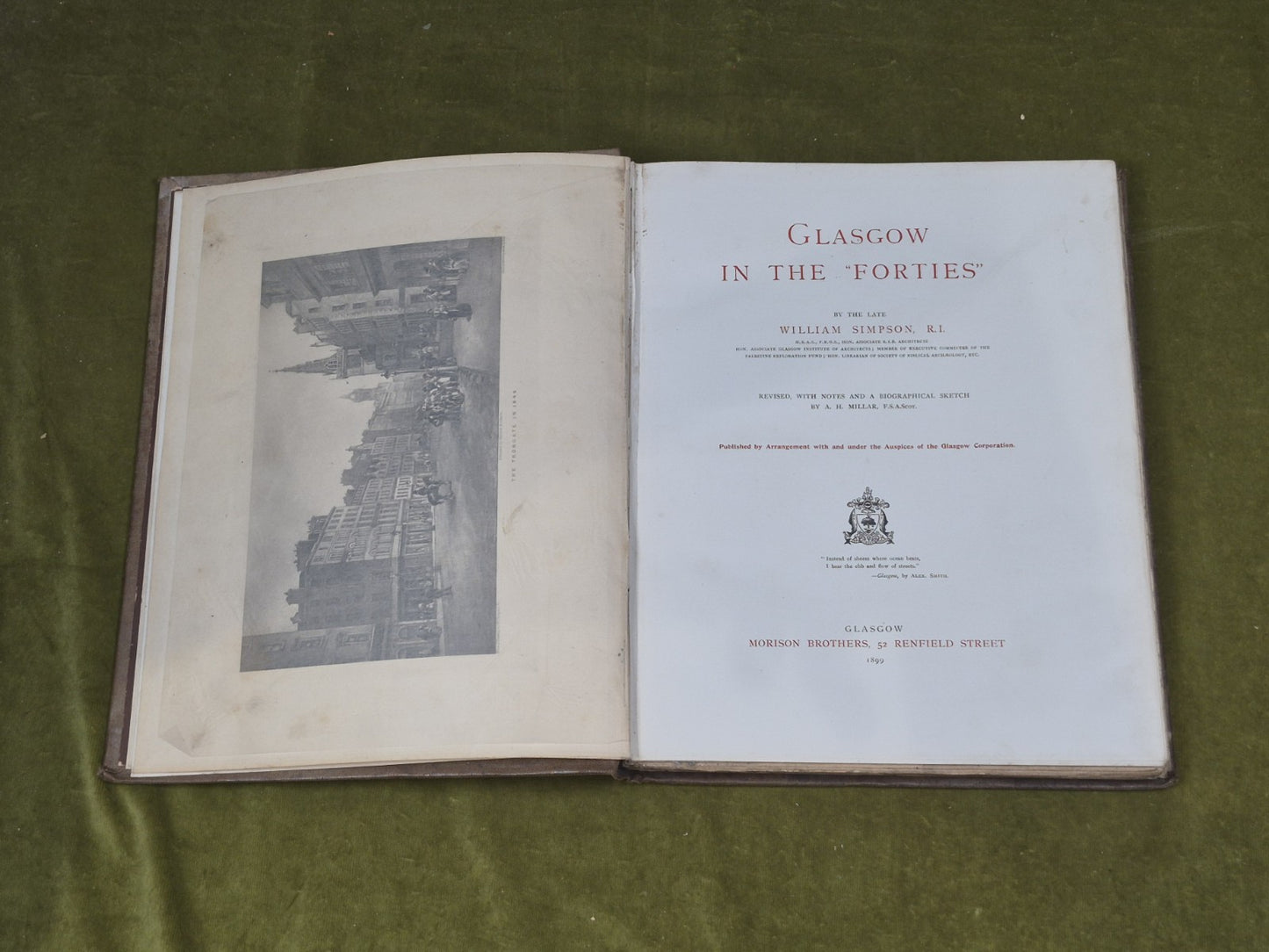 Glasgow in the Forties - William Simpson , Morison Brothers 1899 6