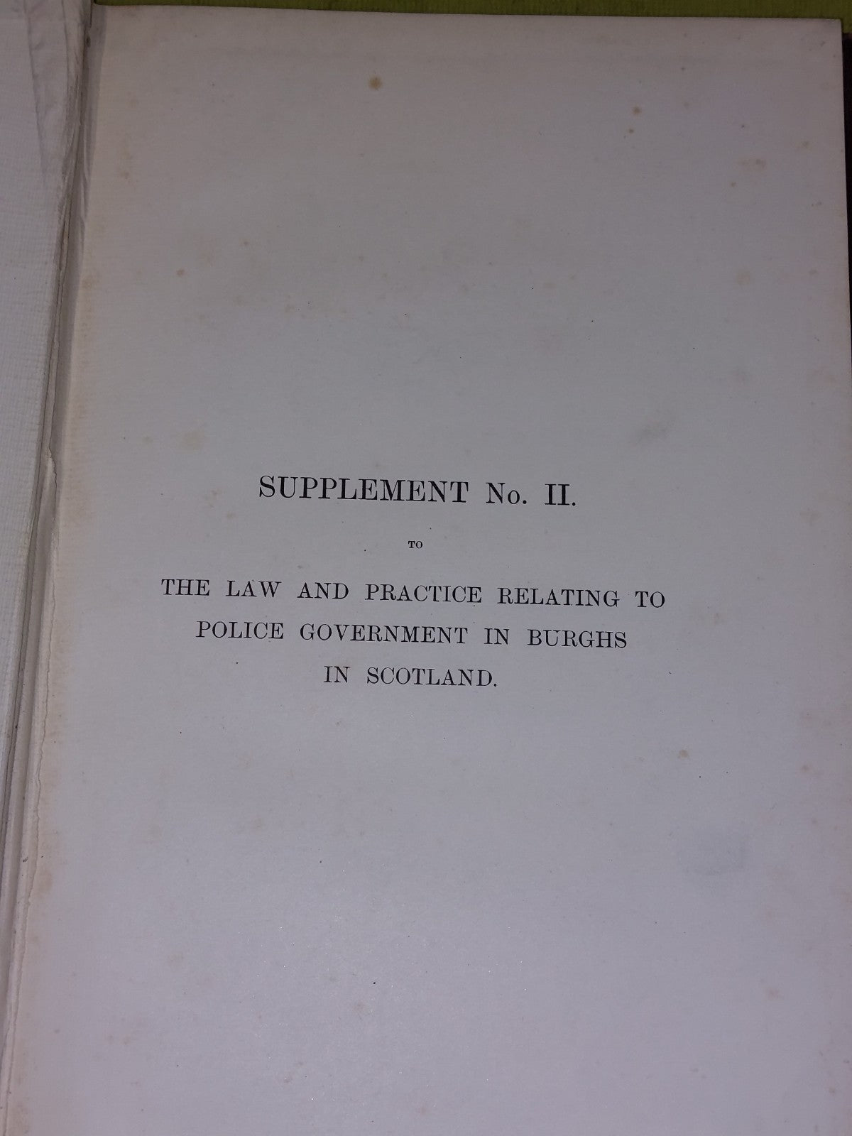 Police Government in Burghs In Scotland James Muirhead (1902) 4