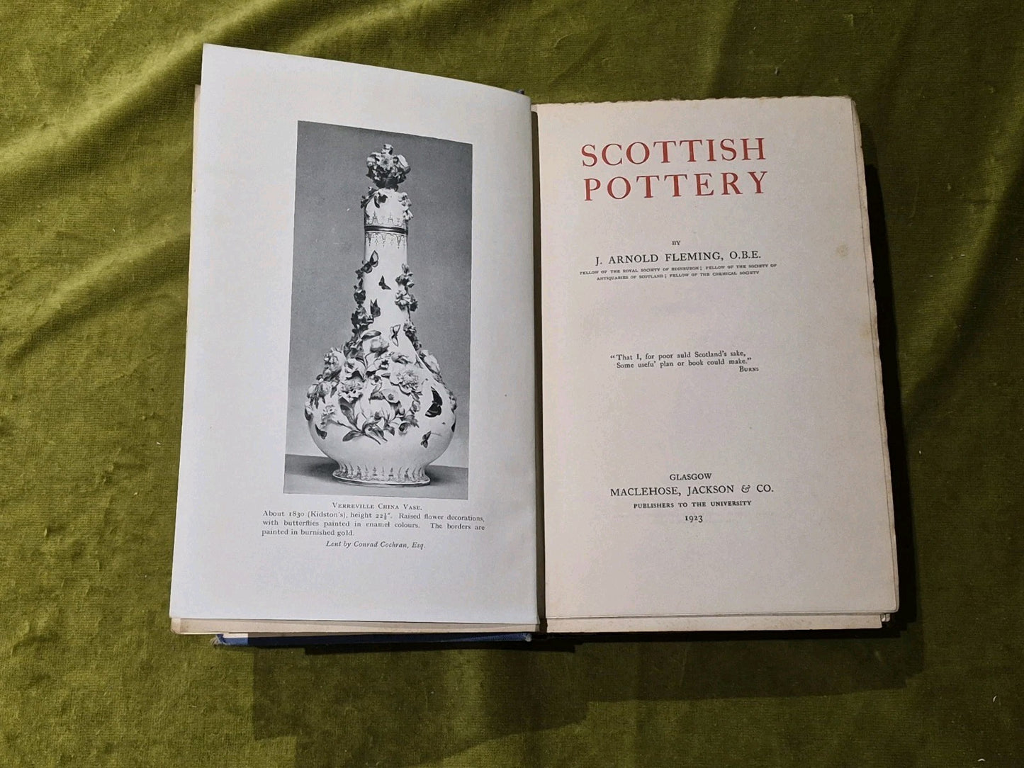 Fleming, J Arnold SCOTTISH POTTERY 1923 Hardback Book5