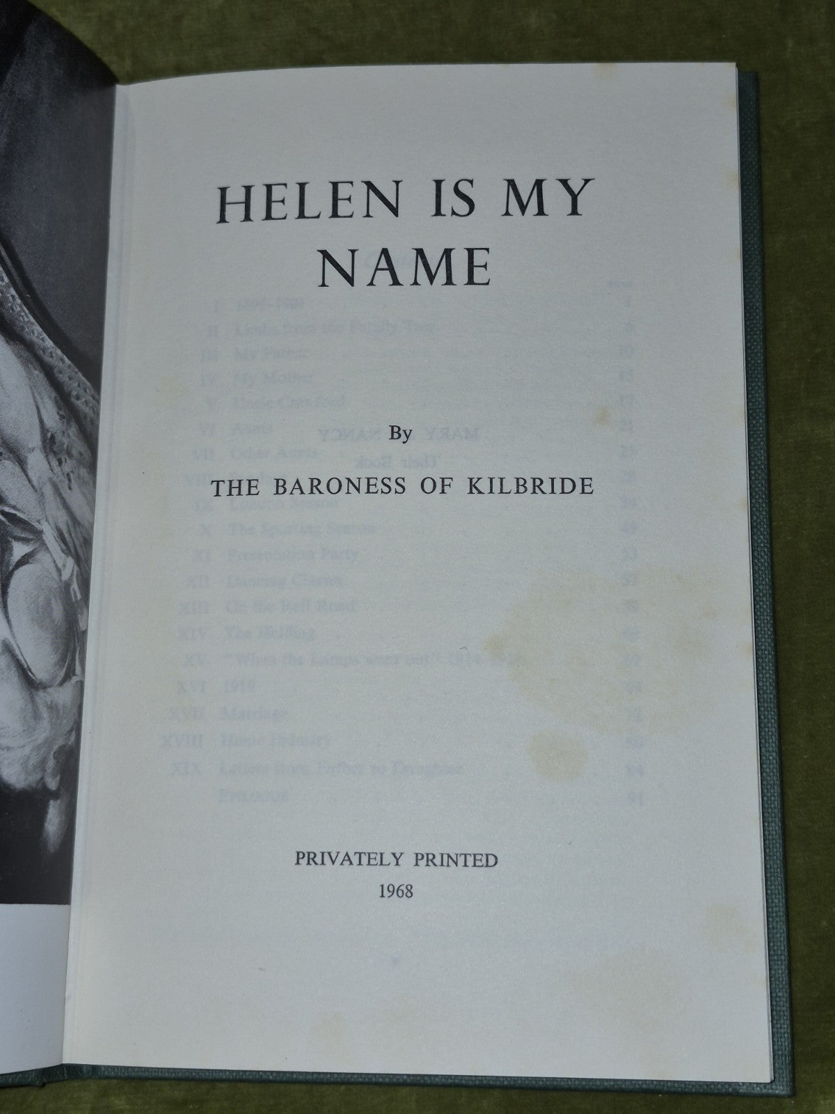 Helen Is My Name Baroness of Kilbride 1968 Privately Printed4