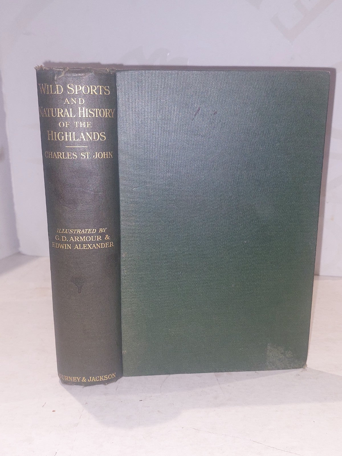 Wild Sports And Natural History Of The Highlands, Charles St John	 (1927) Hb0