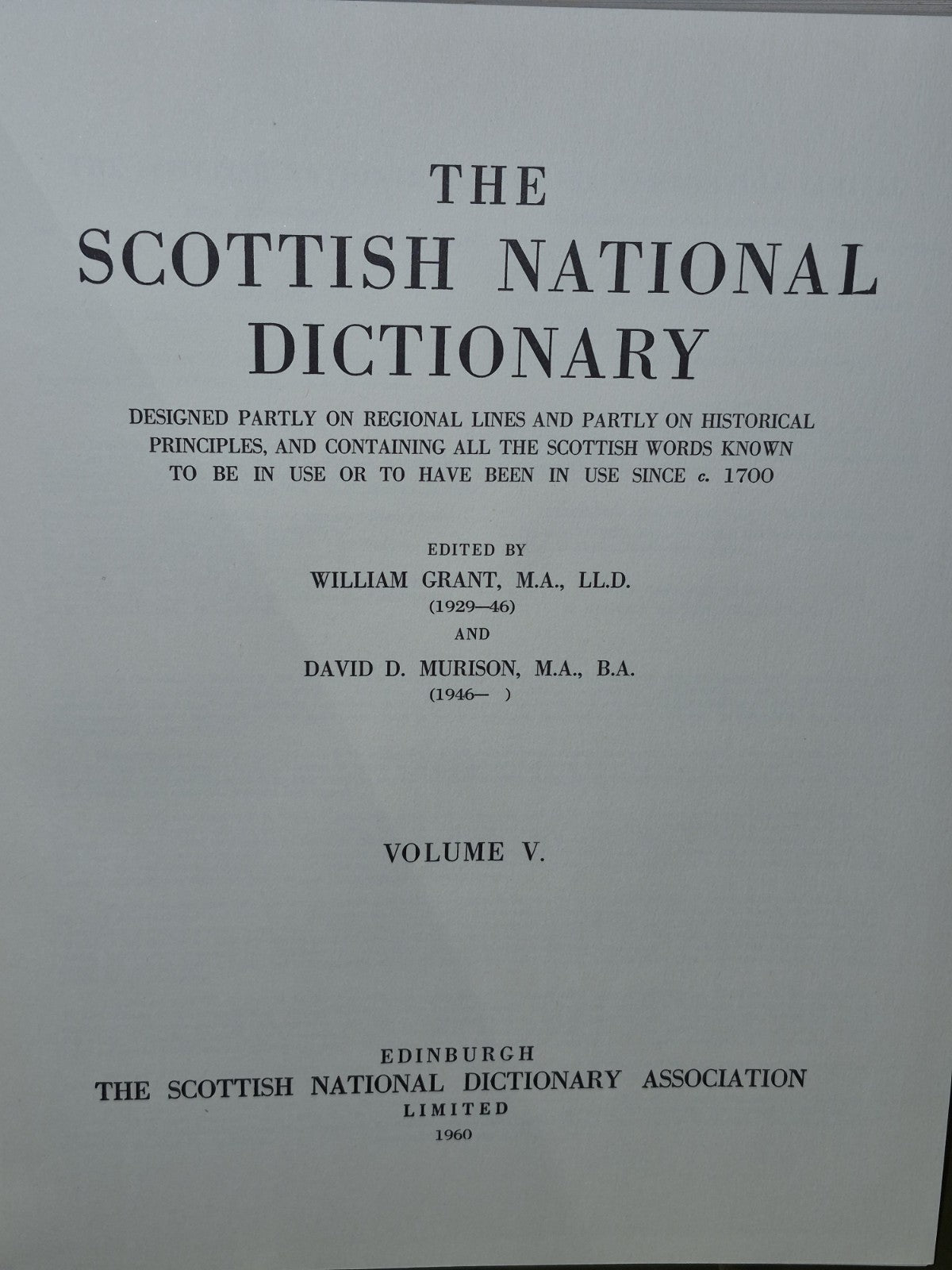 The Scottish National Dictionary (1941) William Grant Volumes 1-10 First Edition17
