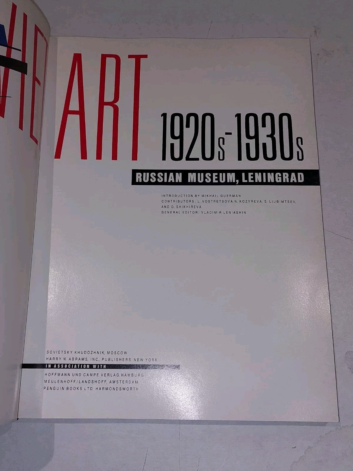 Soviet Art 1920s - 1930s Russian Museum, Leningrad (1988) Pb Book3