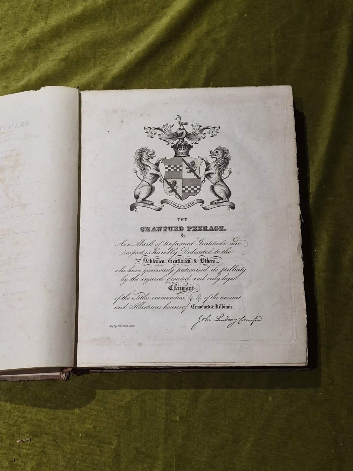 The Crawfurd Peerage: With Other Original Genealogical, Historical, And Biograph1