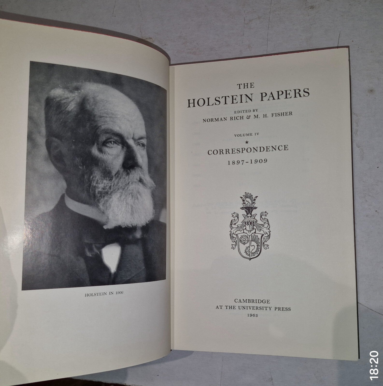 The Holstein Papers Volume IV (Norman Rich & M. H. Fisher  1963) Vol. 44