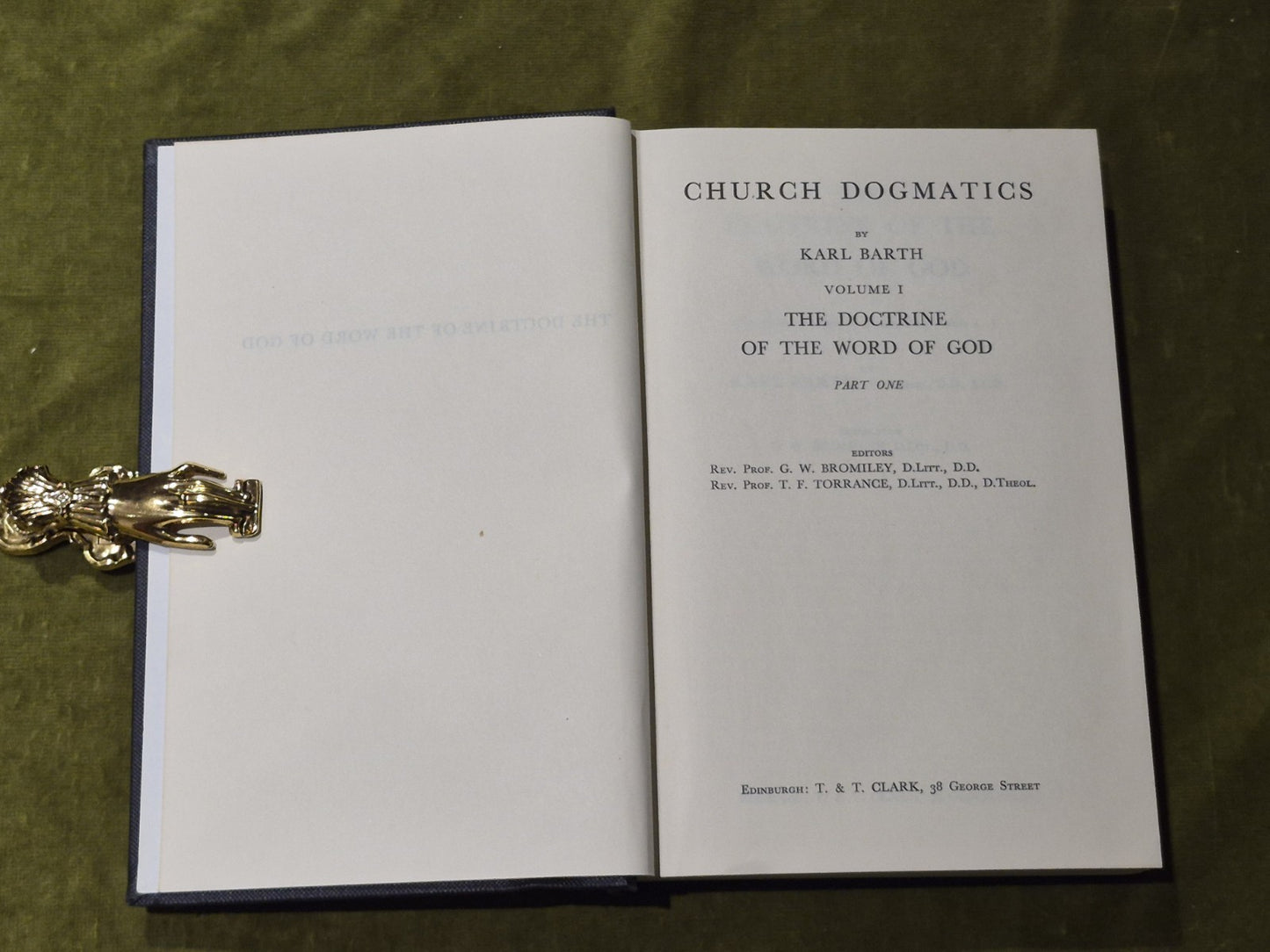 Karl Barth - Church Dogmatics Vol. I/1 & I/2 : Doctrine of the Word of God HB3