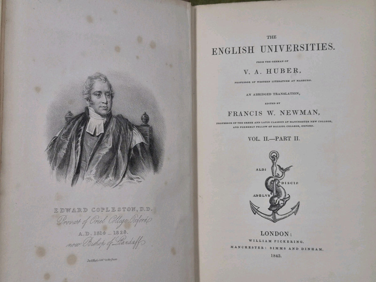 The English Universities Huber 3 Vols 1843 Francis Newman Complete Set11