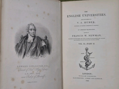 The English Universities Huber 3 Vols 1843 Francis Newman Complete Set11