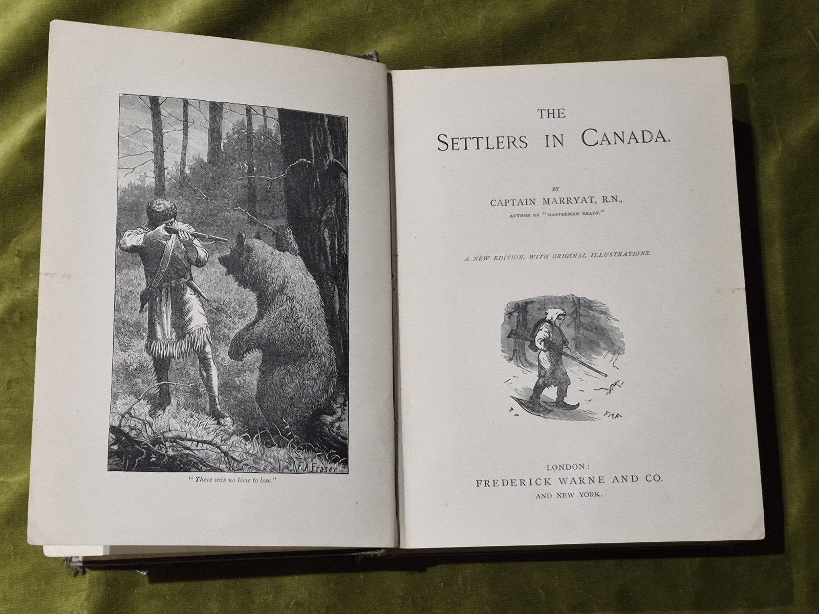 The Settlers in Canada  Captain Marryat  Frederick Warne & Co   Circa 18985