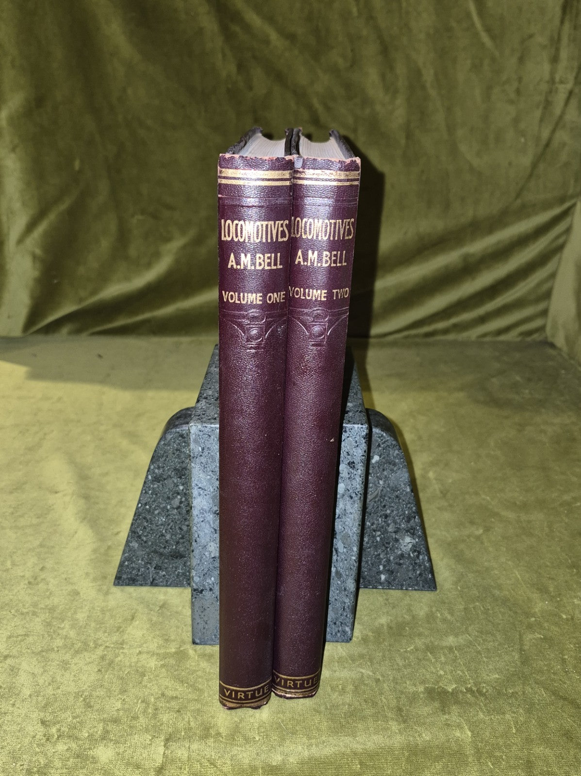Locomotives by A Morton Bell, 6th edition 1948, Virtue & Company, in 2 volumes0