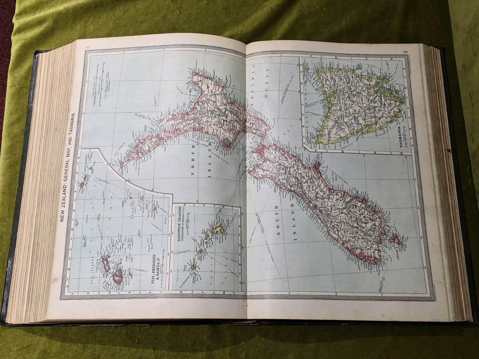 The Harmsworth Atlas & Gazetteer est. ~1912. 500 Maps Vintage Hardback8