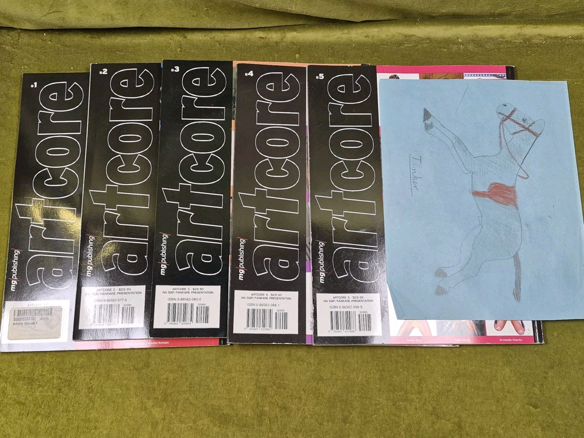 Artcore Erotic Art Compilation Paperback Lot Volumes #1-5 MG Publishing1
