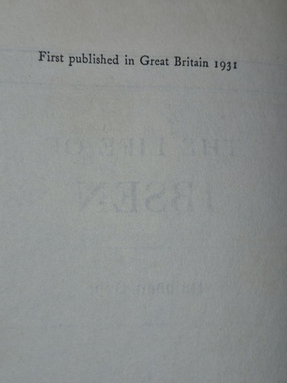 The Life of Ibsen Halvdan Koht First Edition George Allen and Unwin 1931 5