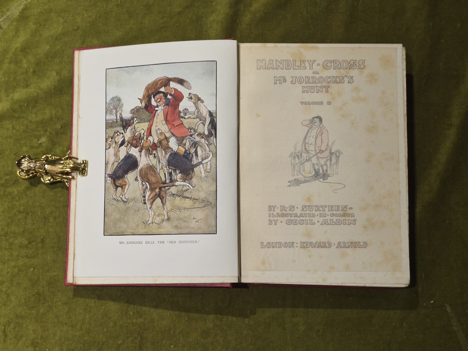 Handley Cross or Mr Jorrock's Hunt - R S Surtrees , Edward Arnold in 2 Volumes4