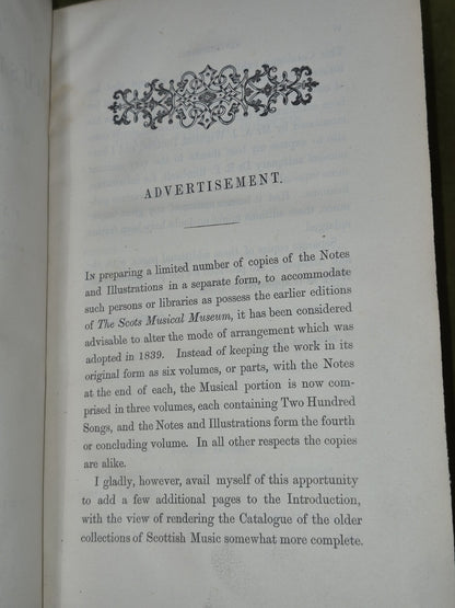 The Scots Musical Museum Burns 1853 William Blackwood William Stenhouse14