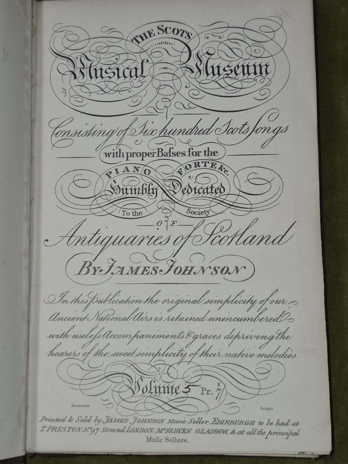 The Scots Musical Museum Burns 1853 William Blackwood William Stenhouse12