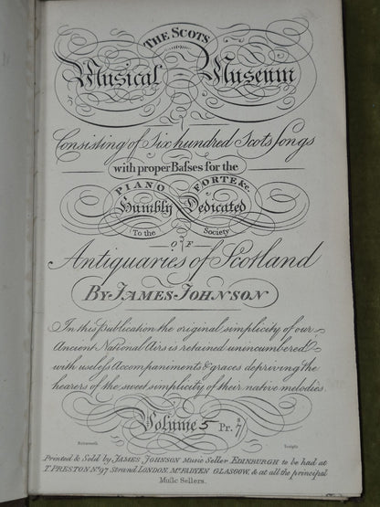 The Scots Musical Museum Burns 1853 William Blackwood William Stenhouse12