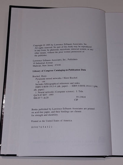 Pyramidal Neural Networks by Horst Bischof (1995, Hardcover)4