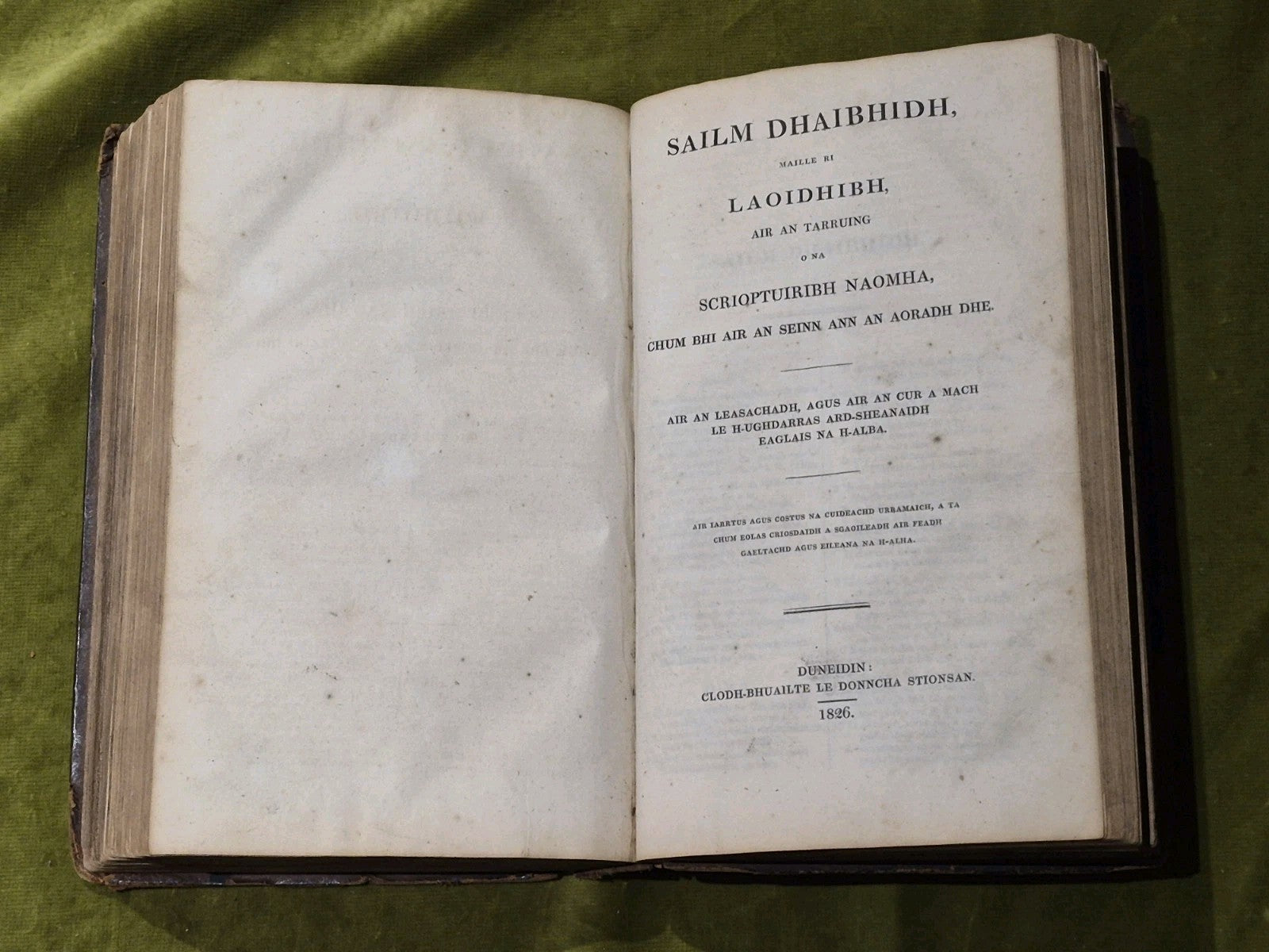 Tiomnadh Nuadh Ar Tighearn Agus Ar Slanuighir Iosa Criosd - Gaelic Biobull 1826 5
