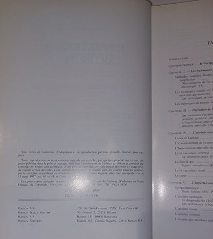 Beautifully Bound Edition Of Hypertension Arterielle By Schwartz (1988) Book5