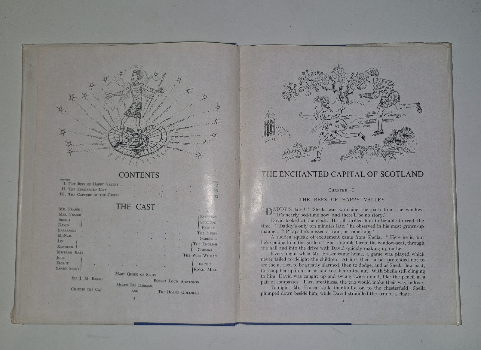 THE ENCHANTED CAPITAL OF SCOTLAND JESSIE M KING ILLUSTRATED  1945 1st Edition.9