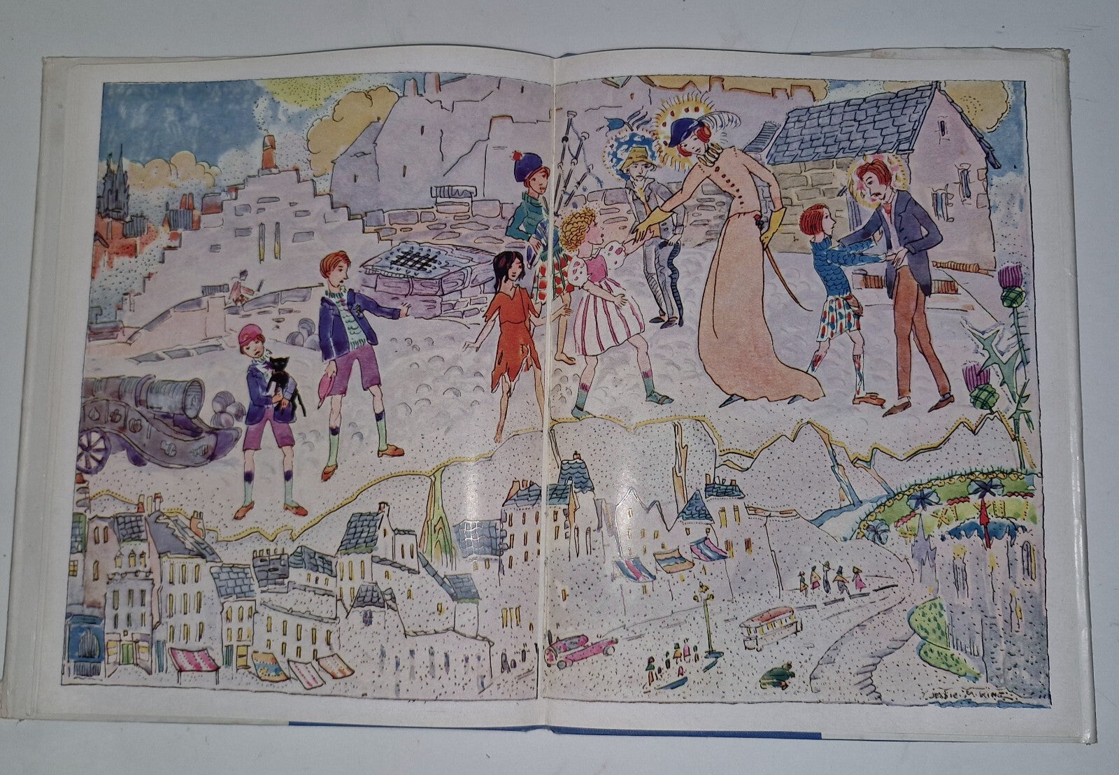 THE ENCHANTED CAPITAL OF SCOTLAND JESSIE M KING ILLUSTRATED  1945 1st Edition.17