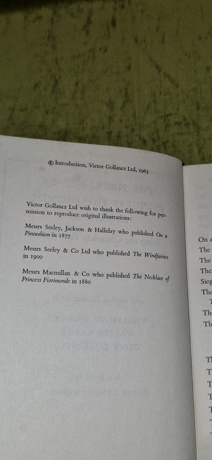 The Necklace of Princess Fiorimonde by Mary de Morgan 1963 [Gollancz] 1st Ed Hb4