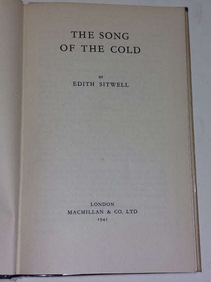 SITWELL, EDITH The Song of the Cold 1945 First Edition Hardcover4